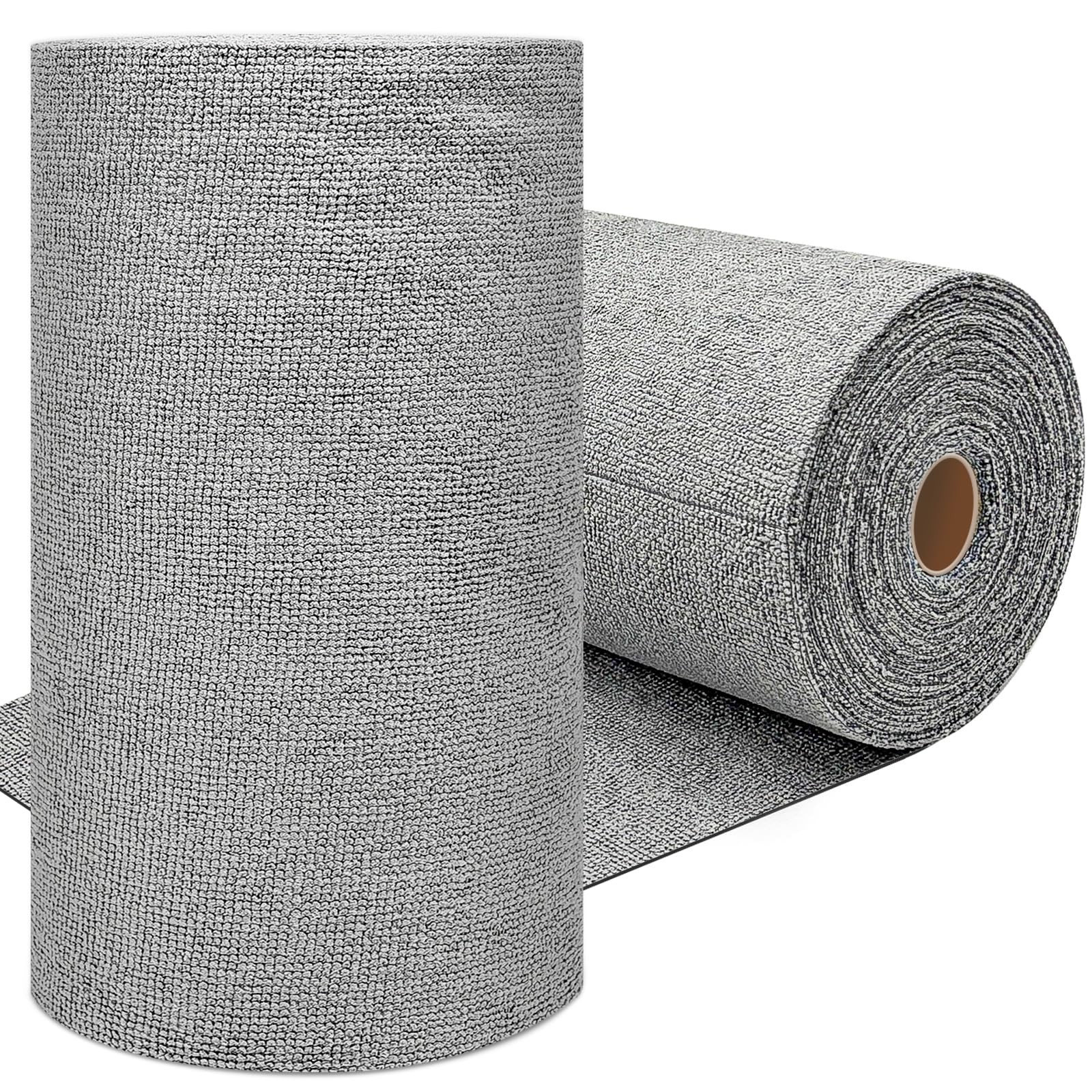 Whkvnng 75 Pack Microfiber Cleaning Cloth Roll,Reusable 10×10 inches, Grey