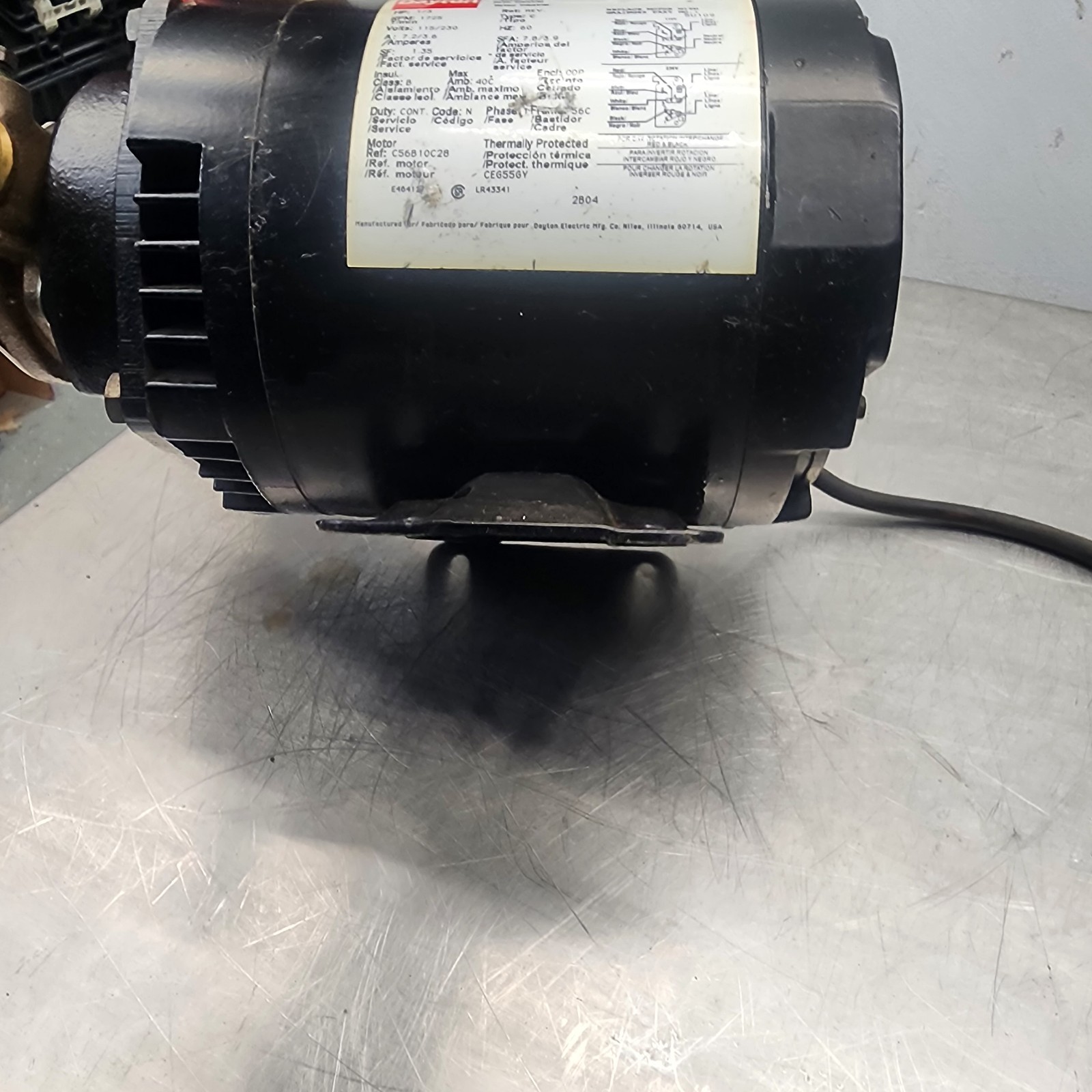 Teel 1V393 Recirculating Pump 1/3HP 115/230V Motor 7.1GPM 3ABZ4 [Z3F]