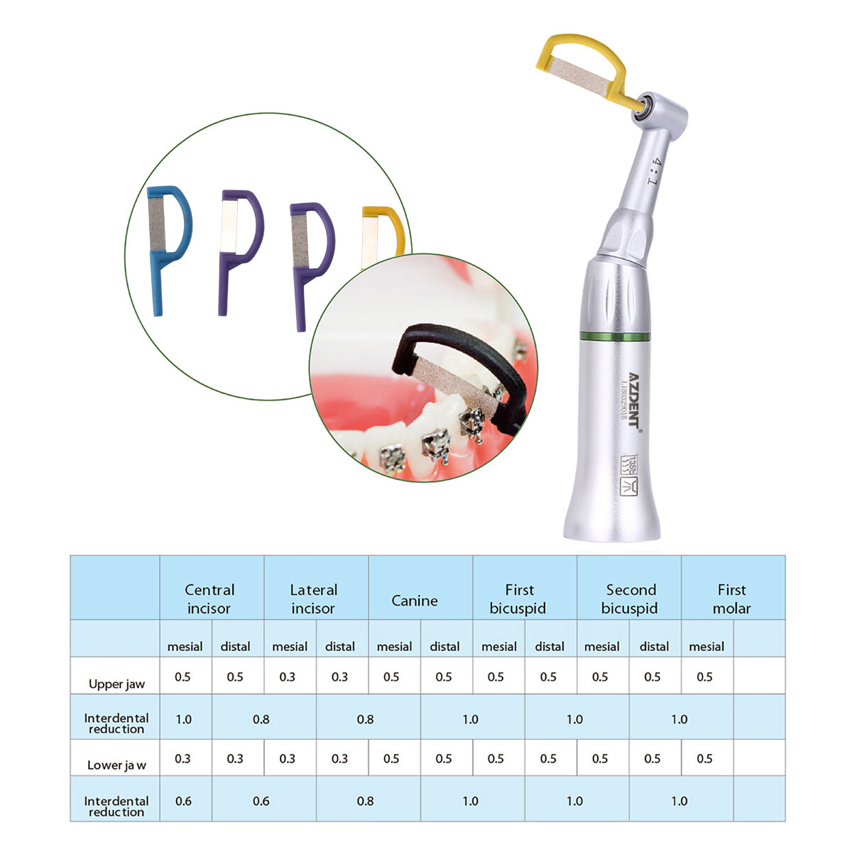 Dental Orthodontic Interproximal Enamel Reduction IPR Automatic Strip Handpiece