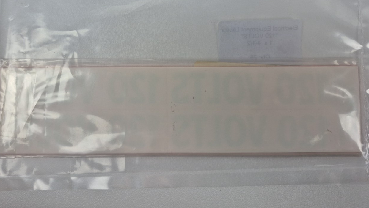 159pc Electrical Voltage Label Sticker Lot 120V 240V 480V Single Three Phase NEW