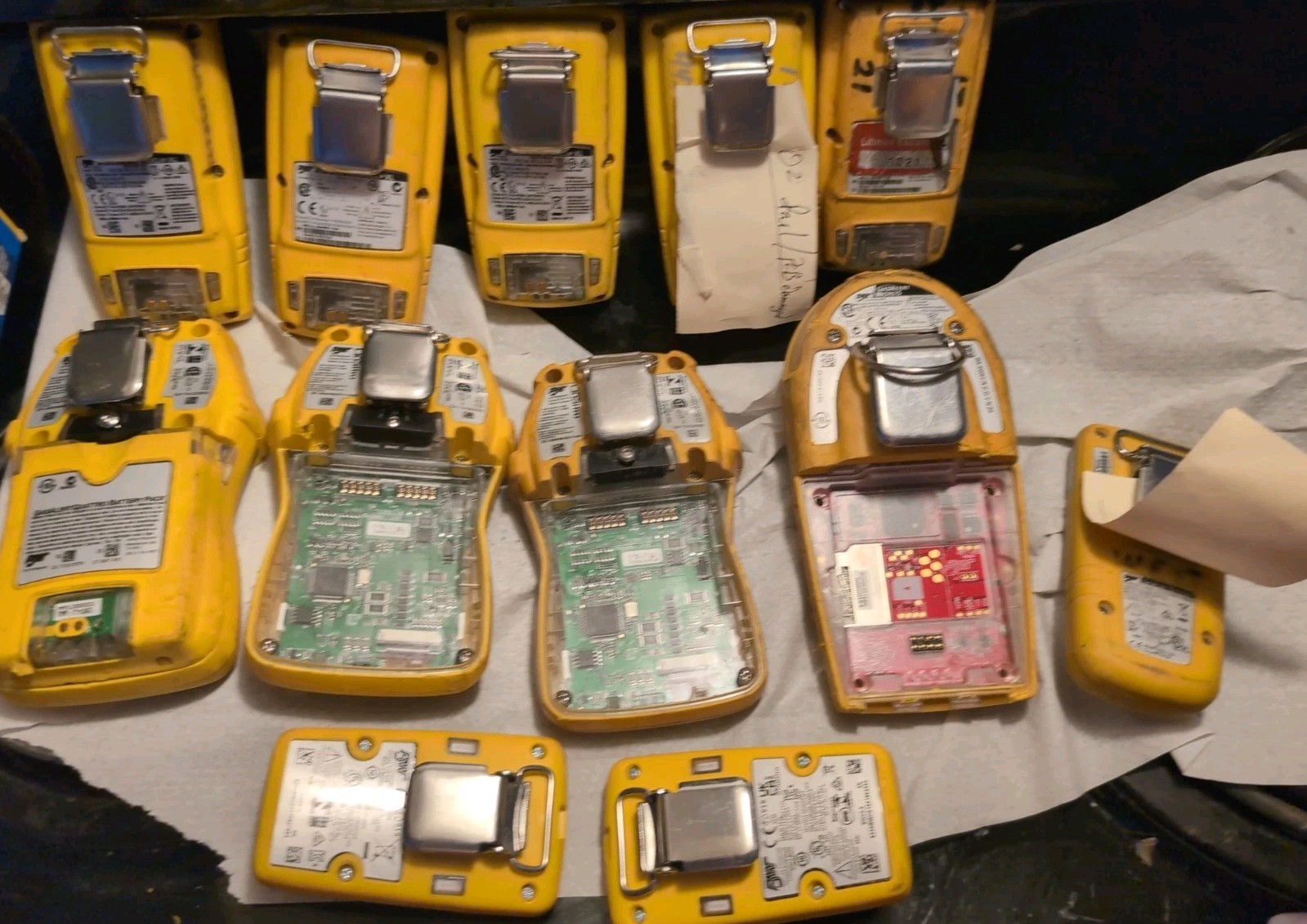 Lot of Honeywell 12 BW Honeywell Gas Alert Air Monitors Non Working Repair Parts