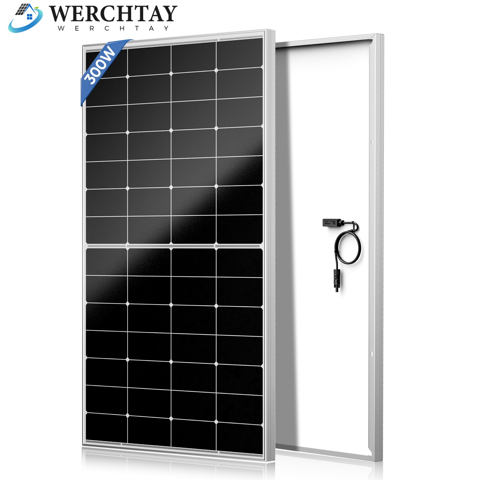 350W Mono Solar Panel 25.2% High Efficiency Farm Home Shed Rooftop On/Off Grid