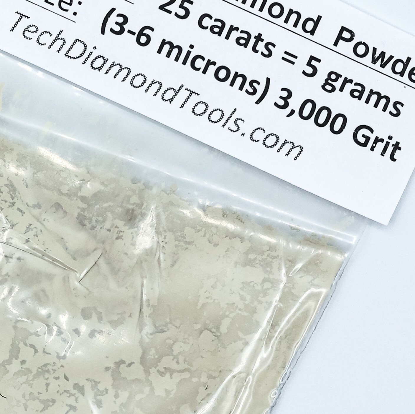 TechDiamondTools Diamond Powder 3,000 Grit 3-6 Microns, 25 cts = 5 Grams