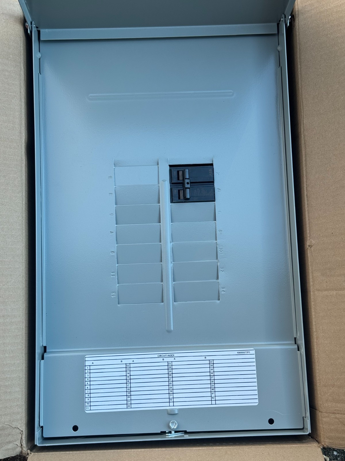 ABB 125 Amp 12 Space 24 Circuit Outdoor Main Breaker Panel Kit TMQ1212RPA