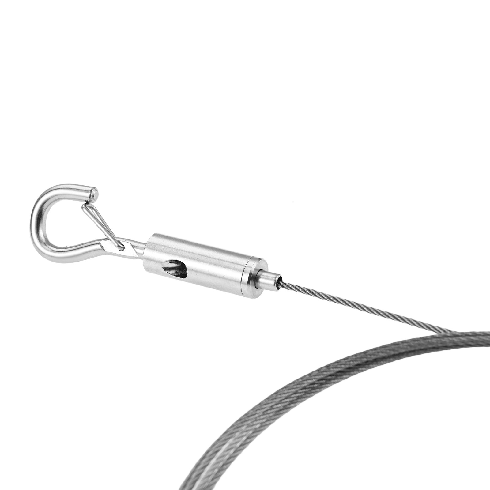 4Pcs Stainless Steel Rope Adjustable Picture Hanging Wire Kit 6.6FT Heavy Duty
