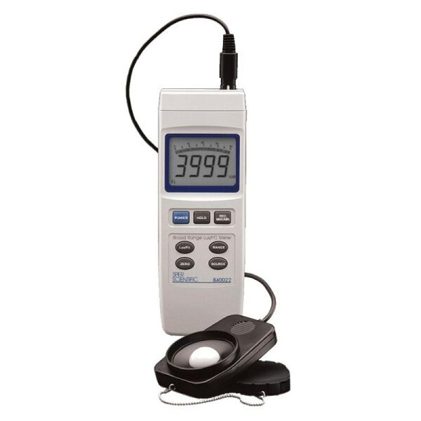 SPER SCIENTIFIC 840022 Broad Range Lux/FC Light Meter