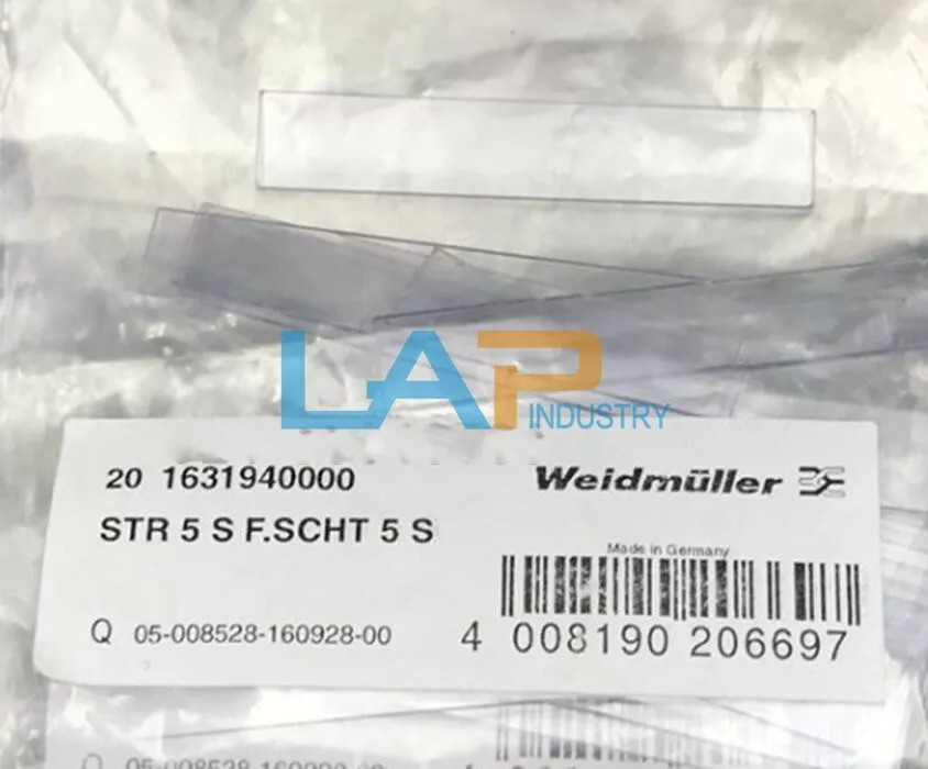 20pcs/bag New Weidmüller terminal block SCHT 5 S 1631930000 + baffle