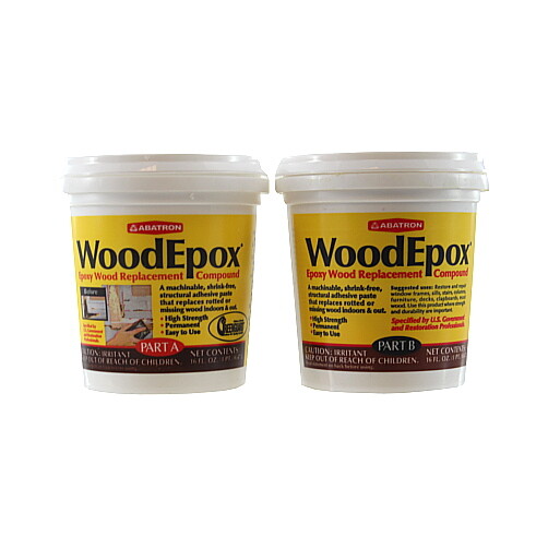 2 Part (A & B – 6 Ounces Each) Wood Epoxy Kit