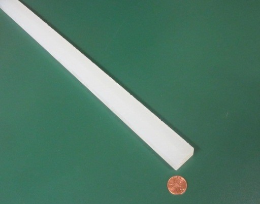Polypropylene Bar 1/2″ Thick x 1.0″ Wide x 48″ Long, 4 pcs, 16 feet