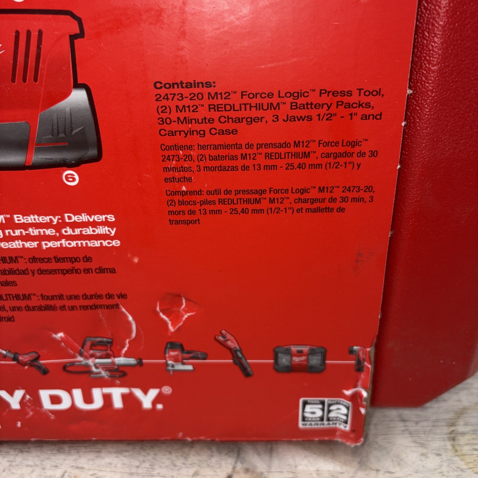 Milwaukee 2473-22 M12 12V Lithium-Ion Force Logic Cordless Tool Kit