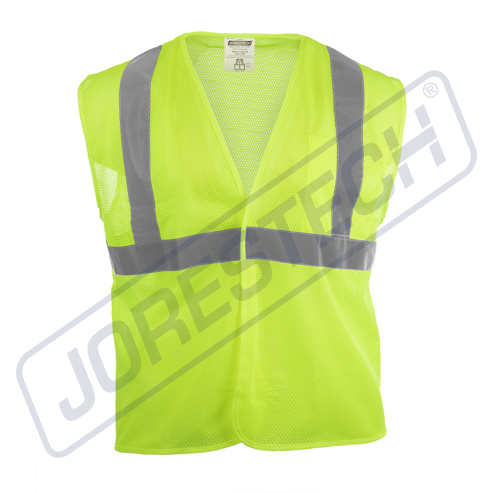Safety Vest POLICE Printed Pockets Class 2 Reflective High Vis JORESTECH