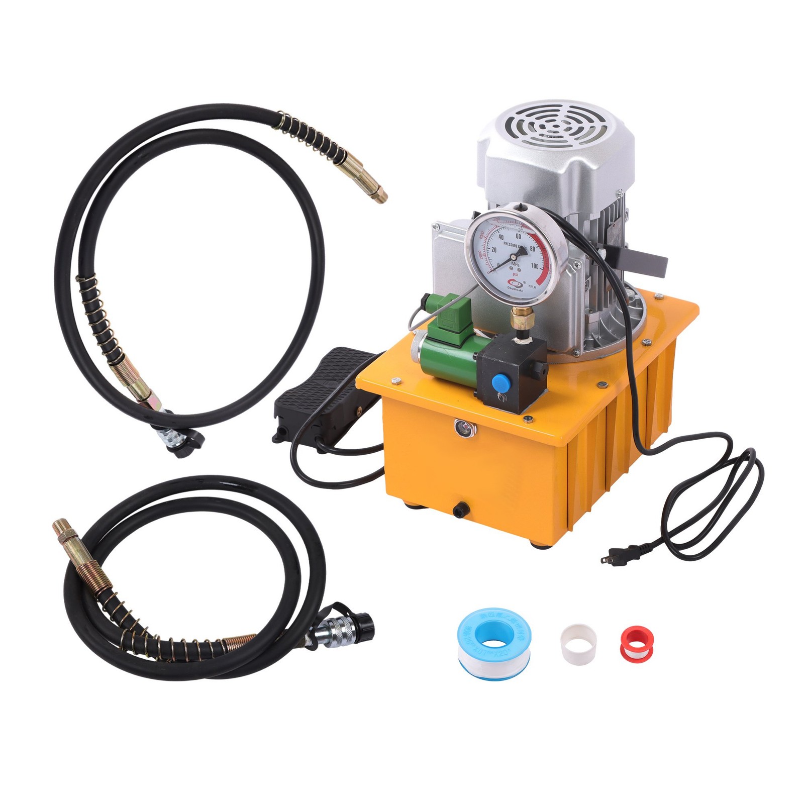 Electric Hydraulic Pump Single Acting 10000PSI 8 L 0.7L/min 750W