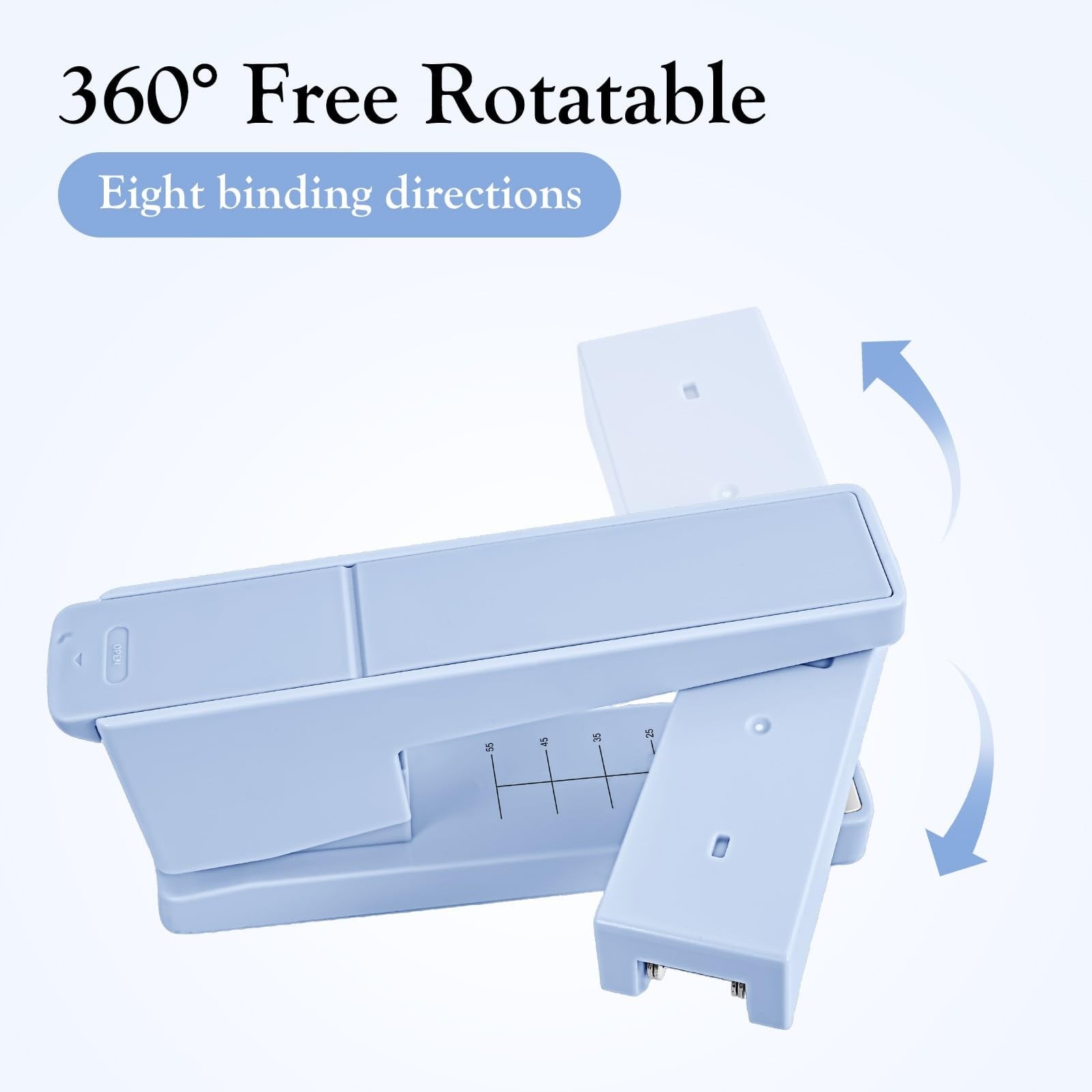 Swing-Arm Swivel Stapler – 20 Sheets Capacity, 360 Degree Rotate Desk Stapler…
