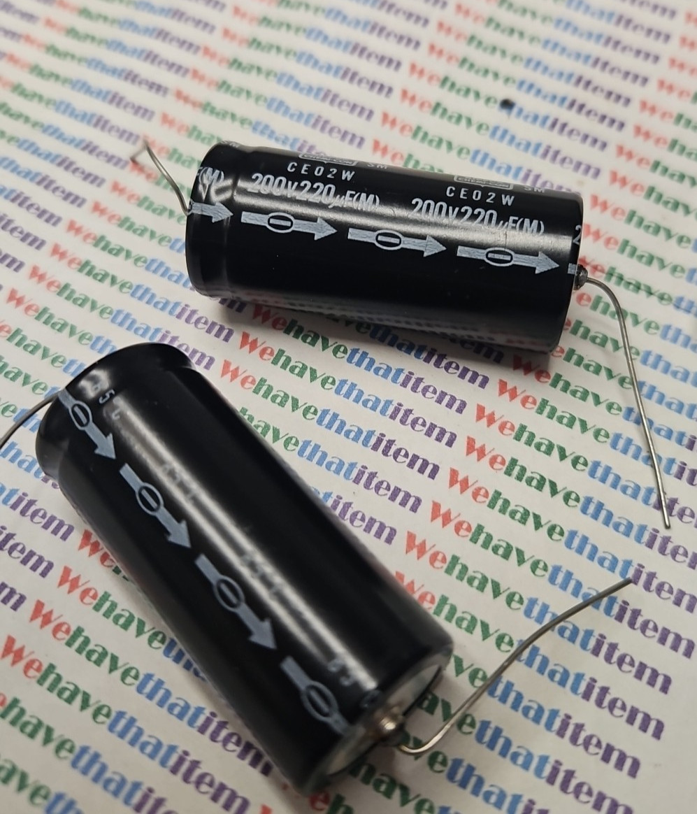 3300mfd 50v / ELECTROLYTIC CAPACITOR / AXIAL / 2 PIECES (qzty)