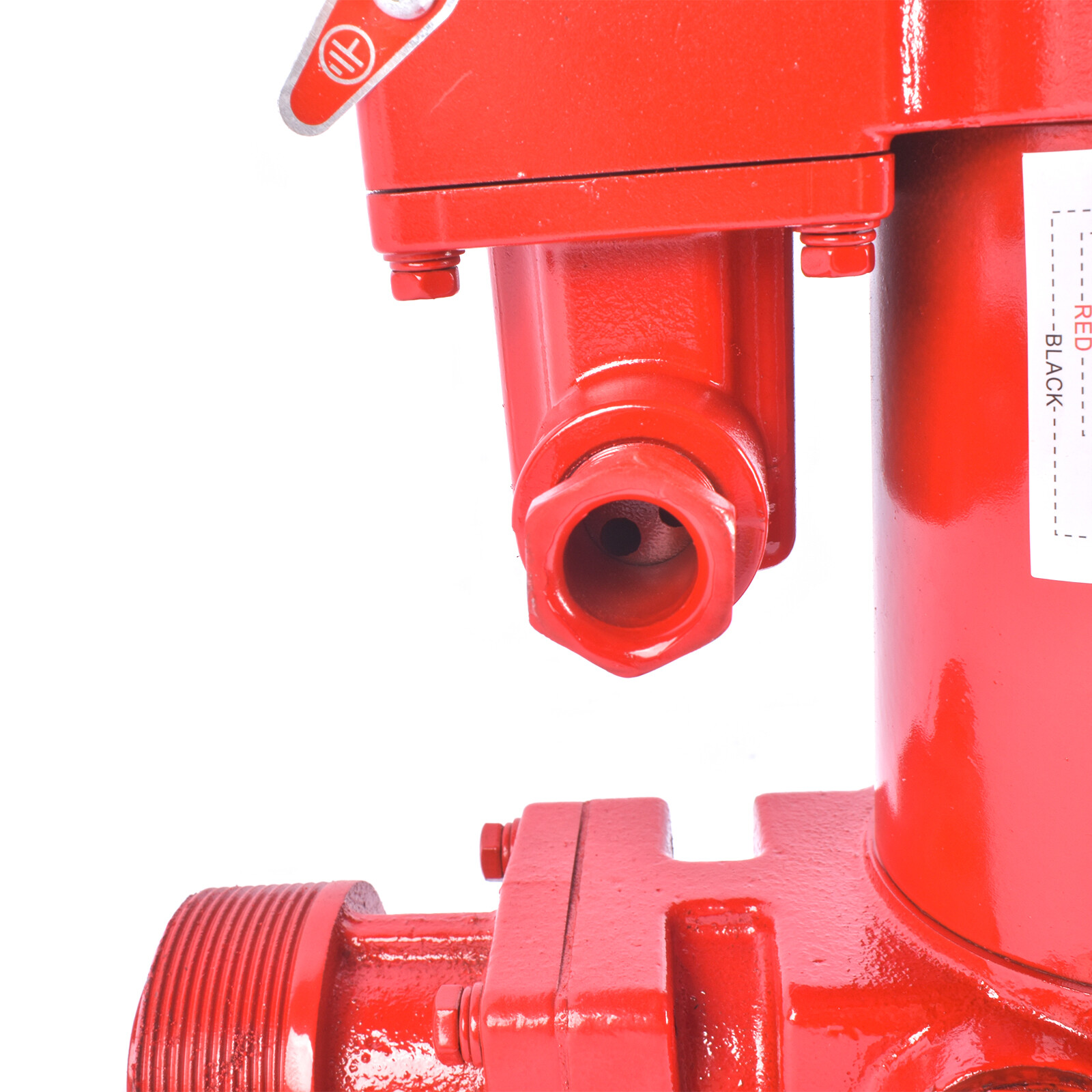 15GPM 12V Red Fuel Transfer Pump DC Gasoline + Nozzle Kit For Diesel Kerosene