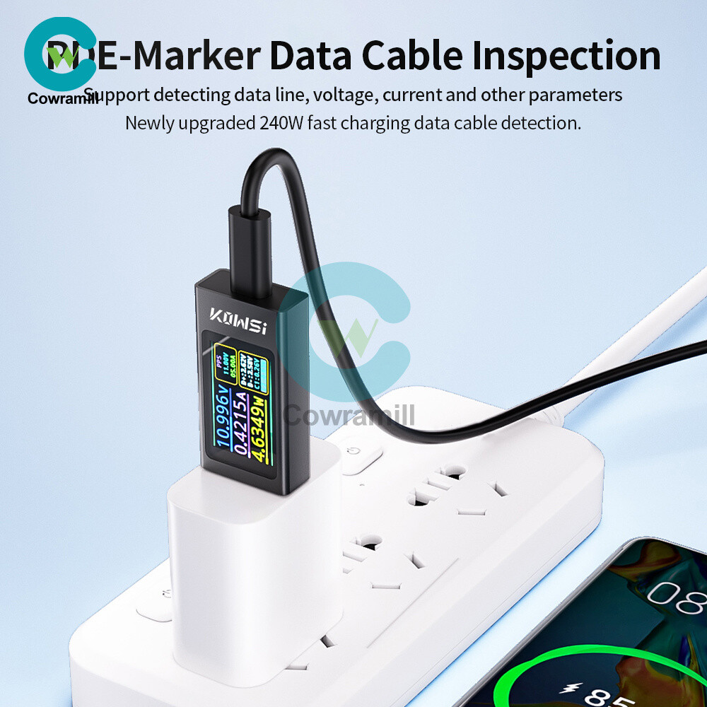 KWS-X1 Type-C Power Tester Voltage Current Meter USB-C Multimeter DC 4-30V 0-12A