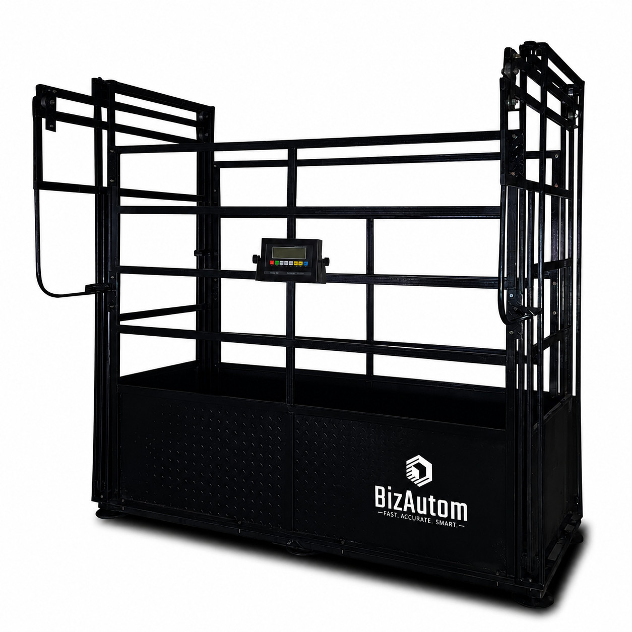 New BizAutom Livestock Caged Cattle Scale with Premium Digital Weight Indicator