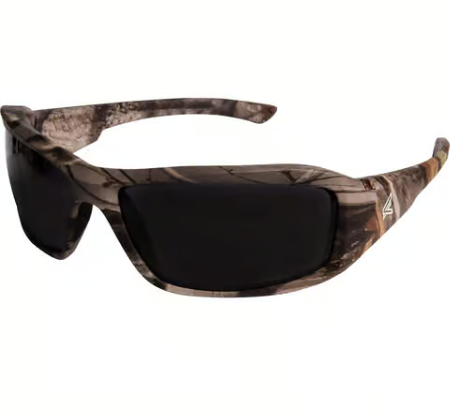Edge Eyewear XB116CF Brazeau Wraparound Safety Glasses Smoke Lens Camo Frame