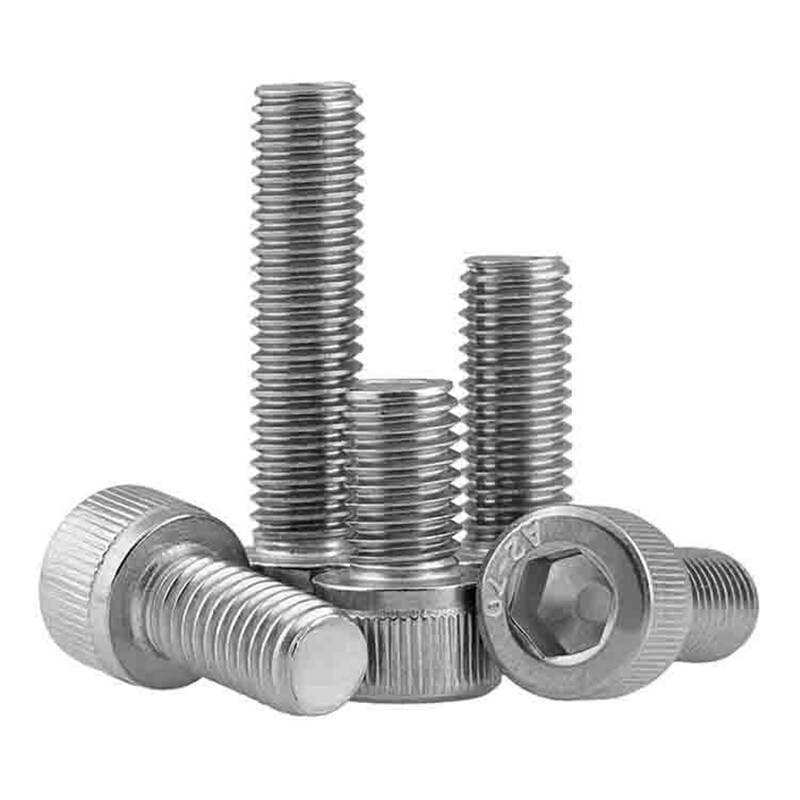 M4 (4mmØ) CAP SCREWS HEX SOCKET ALLEN KEY BOLTS A2 304 STAINLESS STEEL L 3-180mm