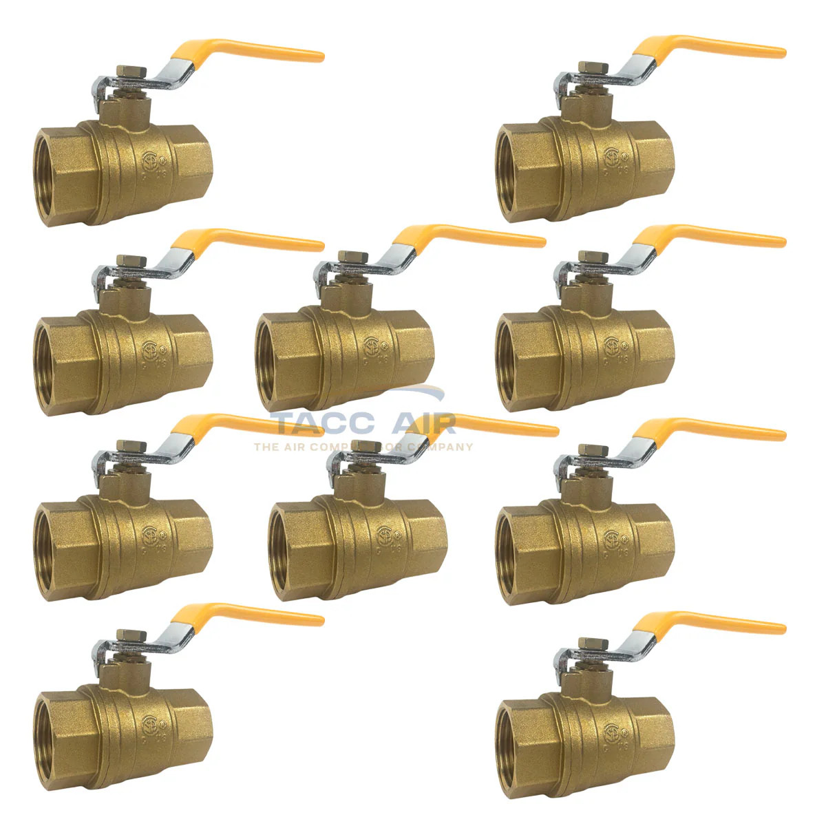10 PC 1″ NPT Brass Ball Valve Full Port Shut-Off Valve CSA Approved 600psi WOG