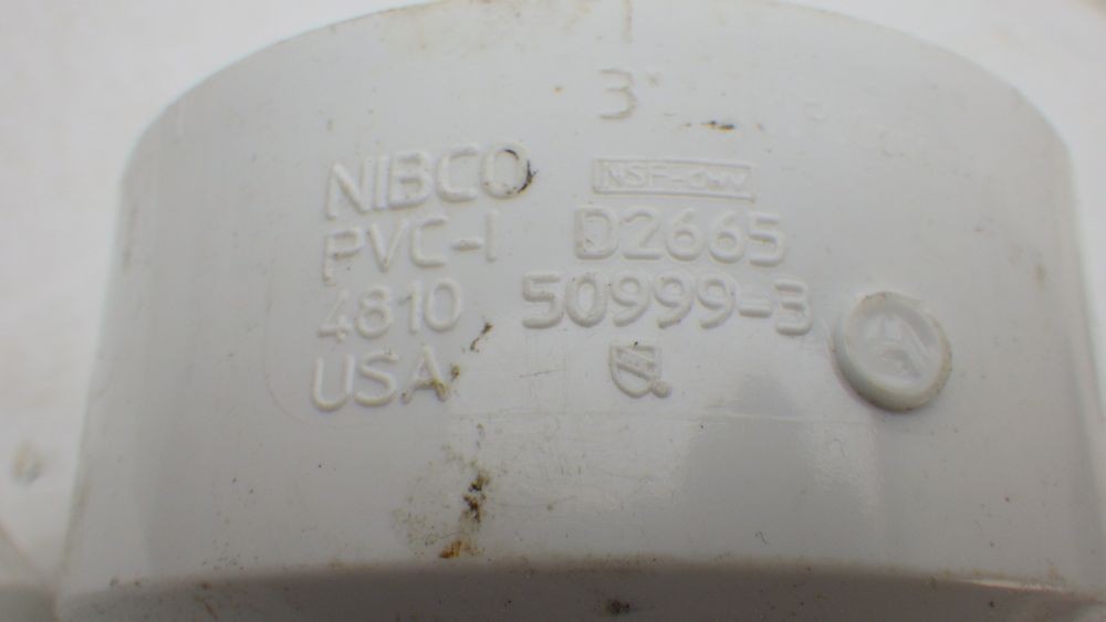 NIBCO 4810 3″ x 3″ x 2″ PVC DWV 45-Degree Wye Fitting All Hub C4810HD332