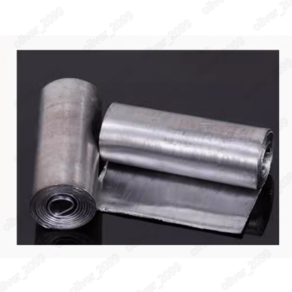 1Meter 99.9% High Purity Lead Pb Metal Foil Strip Thickness 0.05-1.0mm