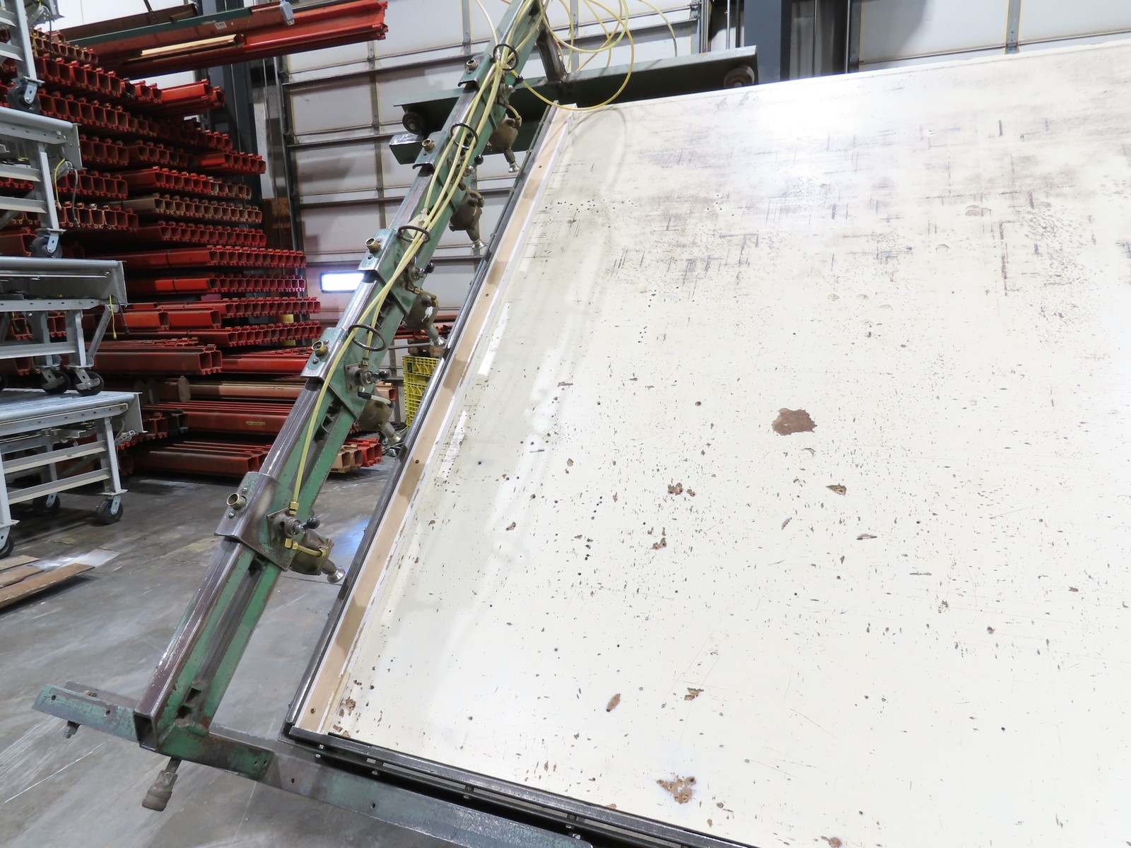 5’x 16′ Face Frame Assembly Table Pneumatic Dual Clamp Steel Frame
