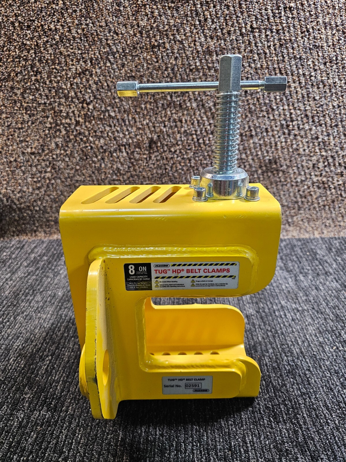 Flexco Replacement Clamp End TUG™ HD 8Ton Load Capacity, Yellow Steel