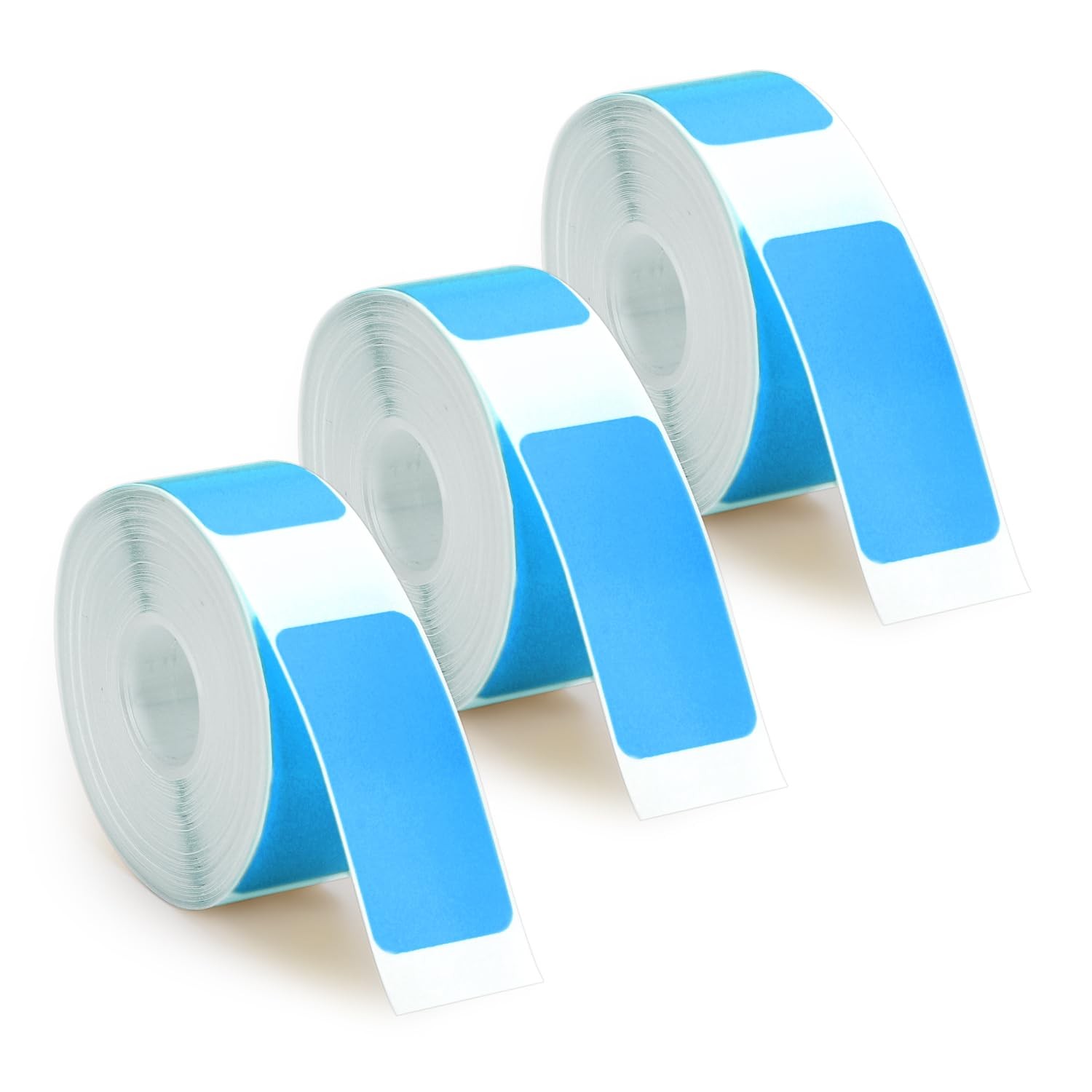 Phomemo D30 Label Maker Tape, 3 Rolls, Thermal Paper, Blue, 12x22mm