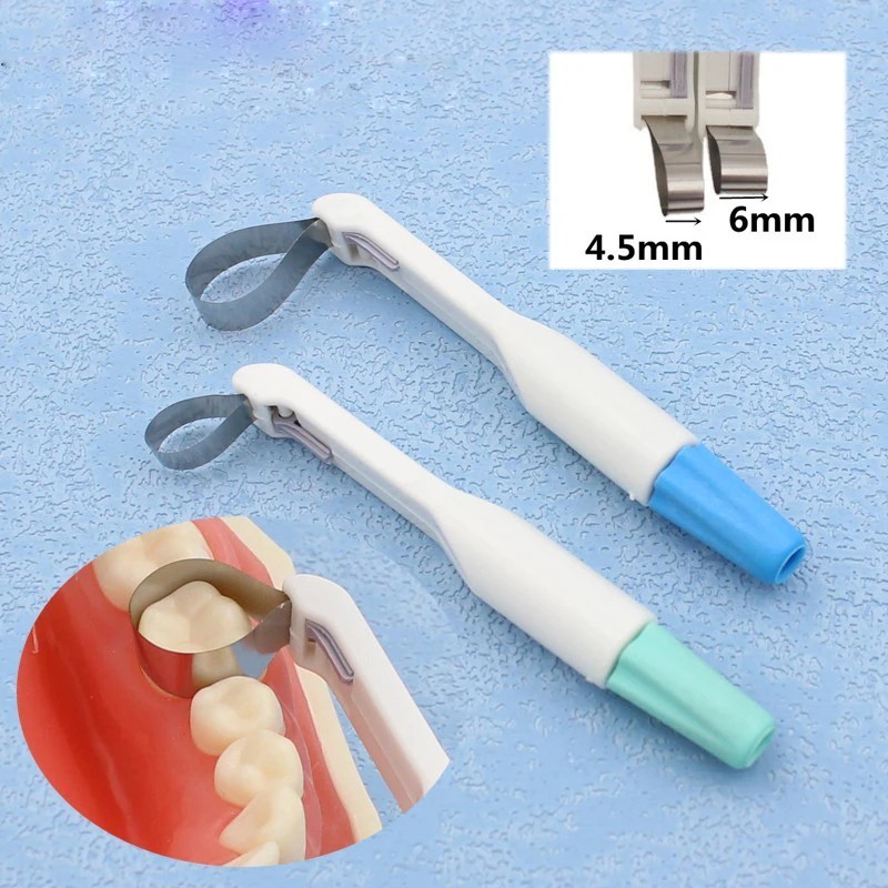 Dental Banda Matriz Ajustable Acero Inoxidable 6Mm Matriz Anterior Posterior