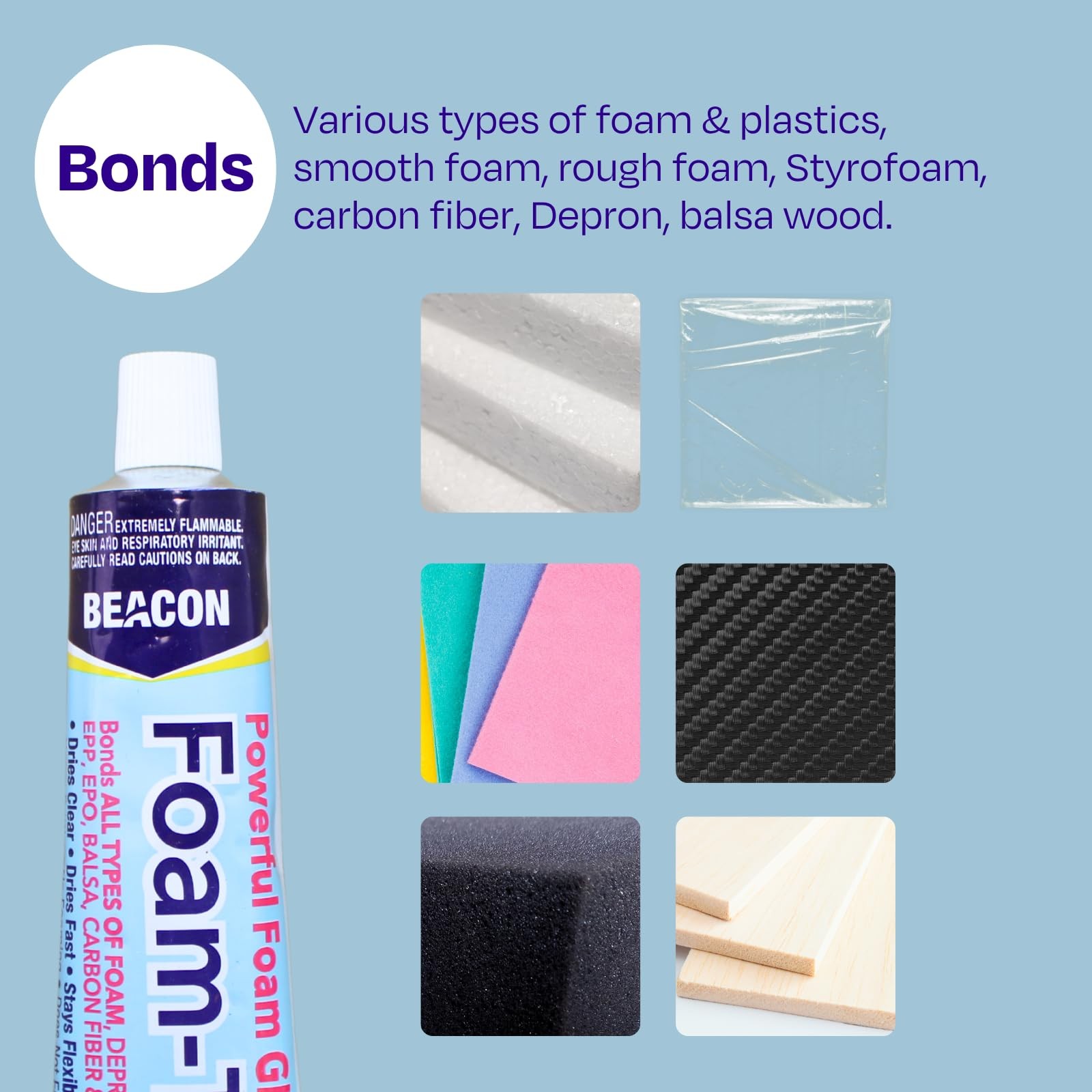 Foam-Tac Minis Powerful Glue – Fast-Drying, Waterproof, Ideal for Foam, Plast…