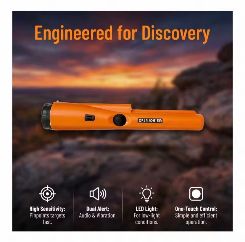 Metal Detector HandHeld Pro Pinpointer Pointer Probe Sensitive Tester Waterproof