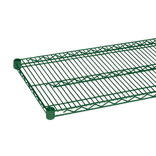 Thunder Group CMEP1436 14″ x 36″ Green Epoxy Coated Wire Shelf w/ Sleeve Clips