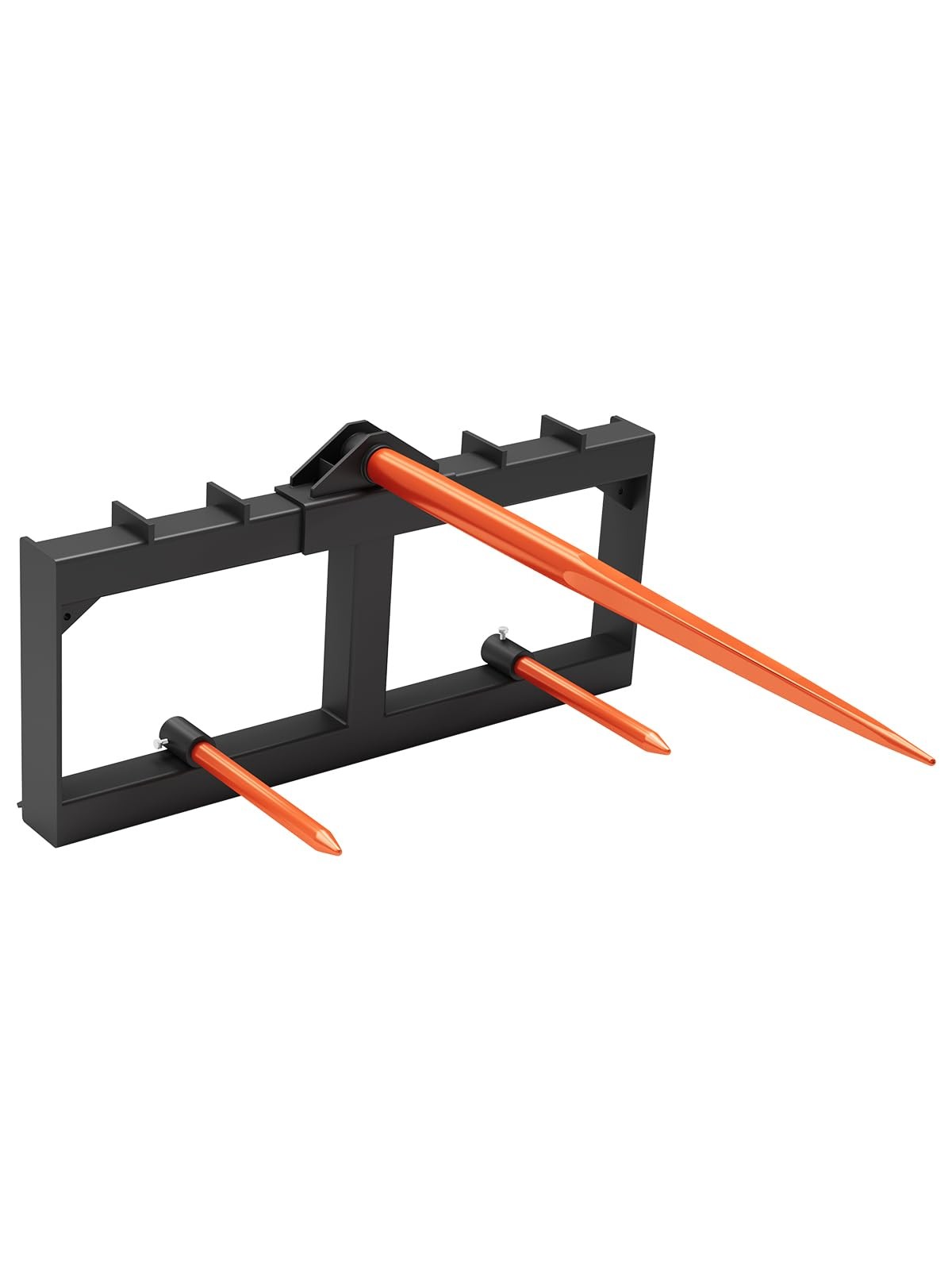 49″ Hay Spear Attachment 3000LBS Quick Attach with Hay Spear & Stabilizer Spears
