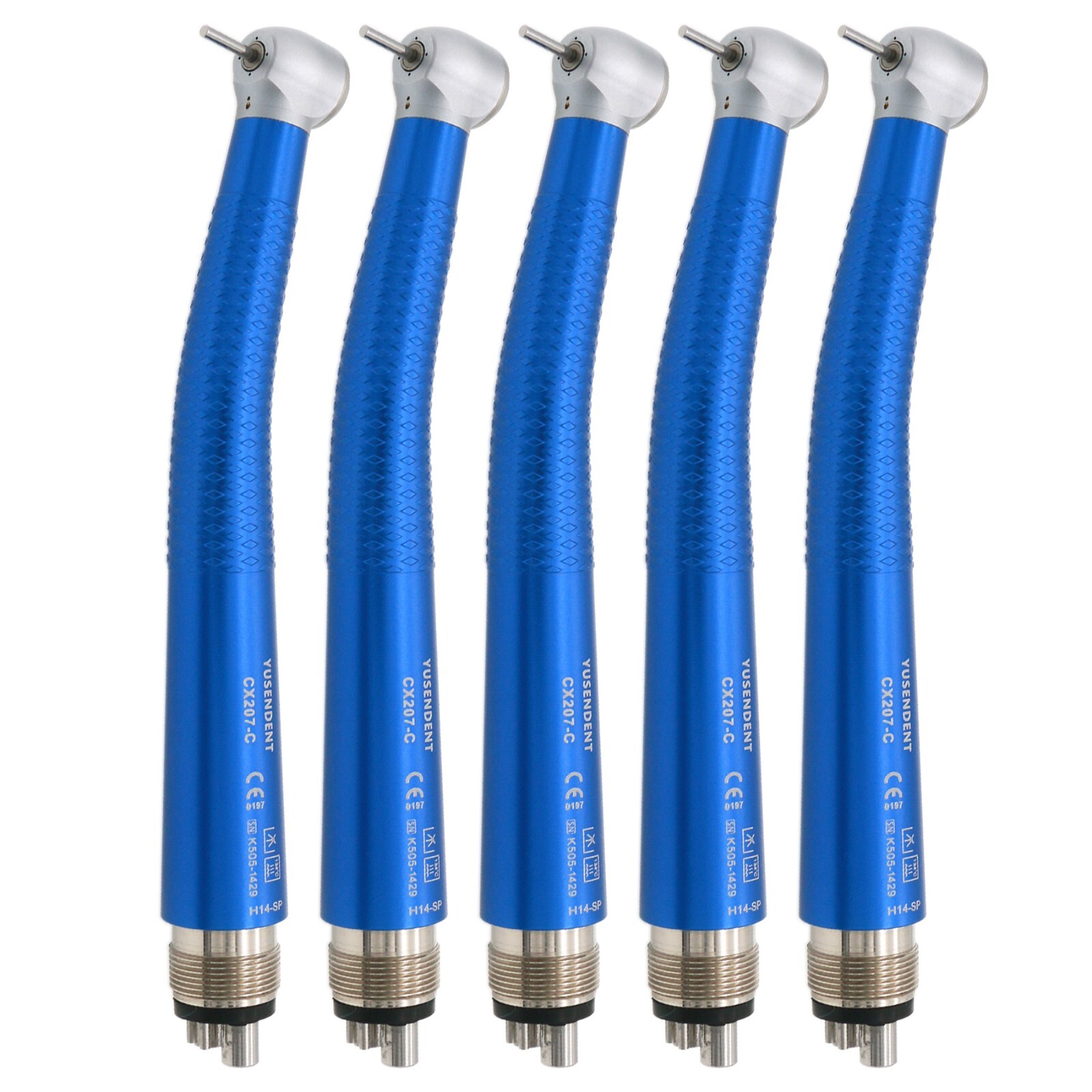 US COXO Dental High Speed Air Turbine Handpiece 4Holes Colorful CX207-C Standard