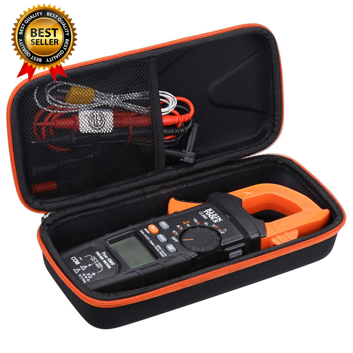 Case Compatible with Klein Tools CL800 CL810 CL700 CL600 Digital Clamp Meter, Po