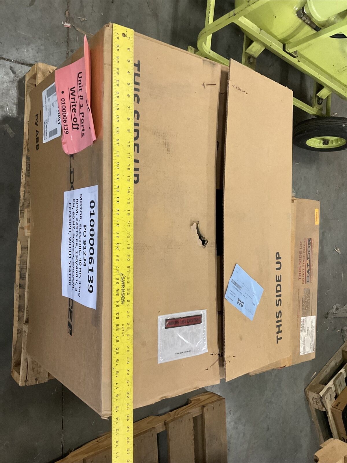 BALDOR RELIANCE ECP4109T MOTOR 40HP 3540RPM 3PH 40HP 230/460V 373