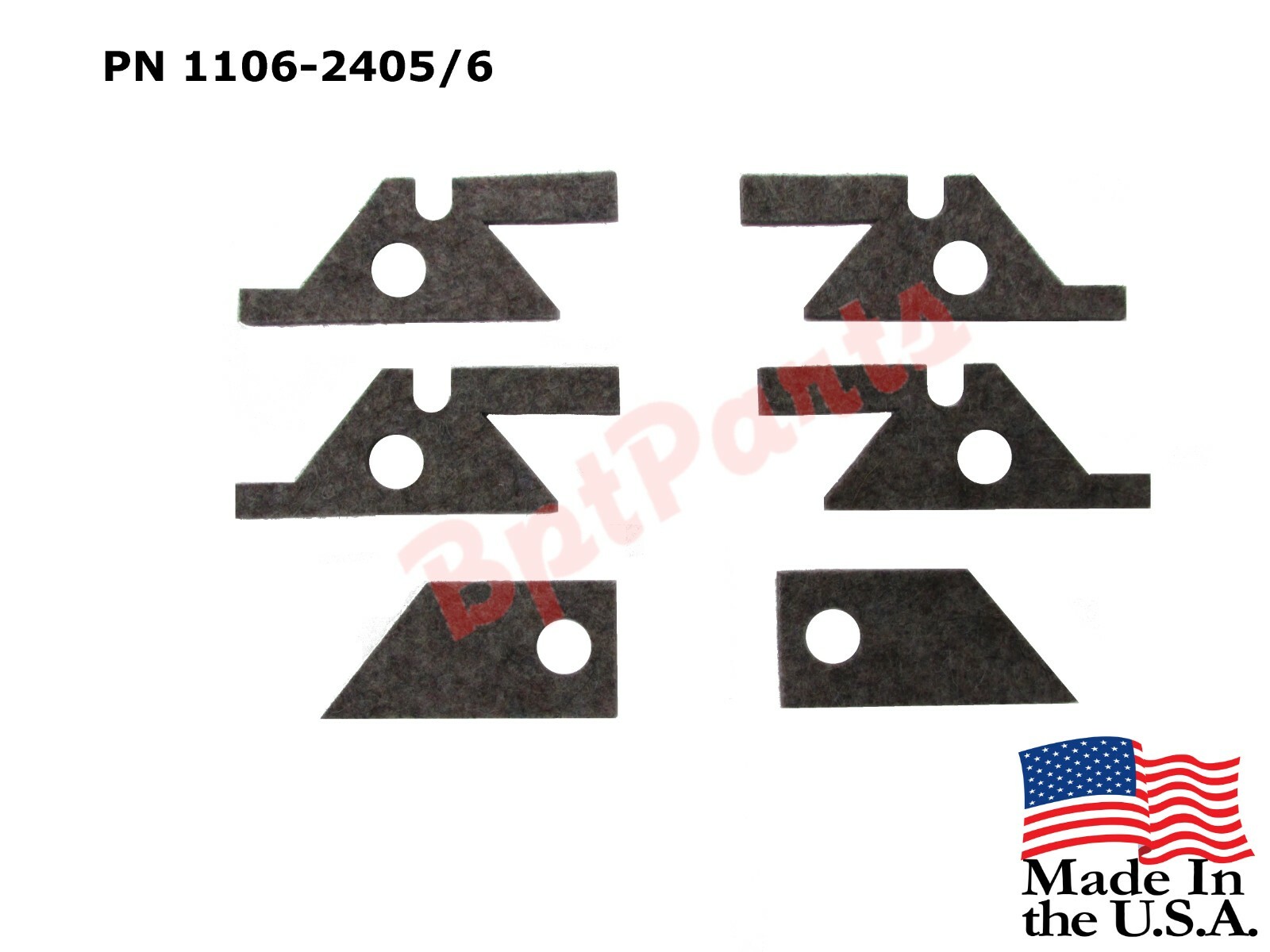 Bridgeport Saddle & Knee Felt Way Wiper Kit, PN 1106-2405/6 aka 11062405 & 6