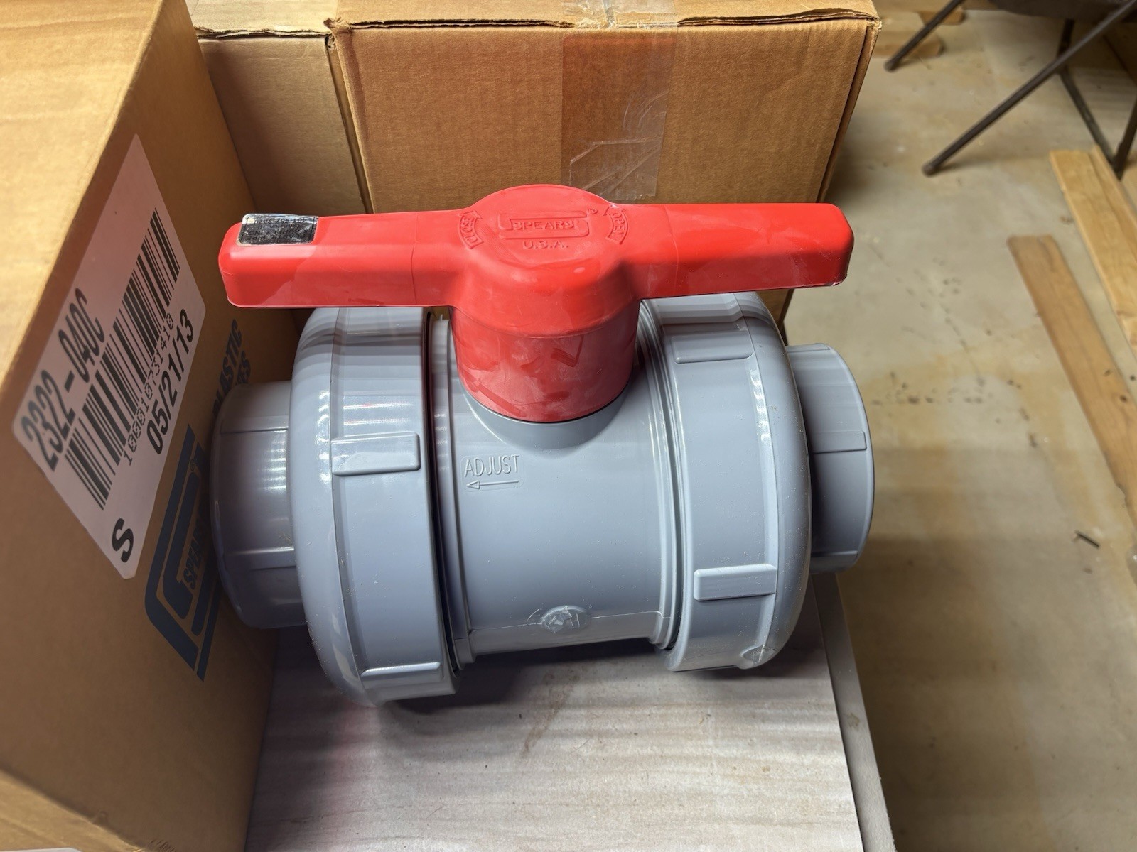 Spears 2322-040C True UNION 2000 Ball Valve CPVC Body