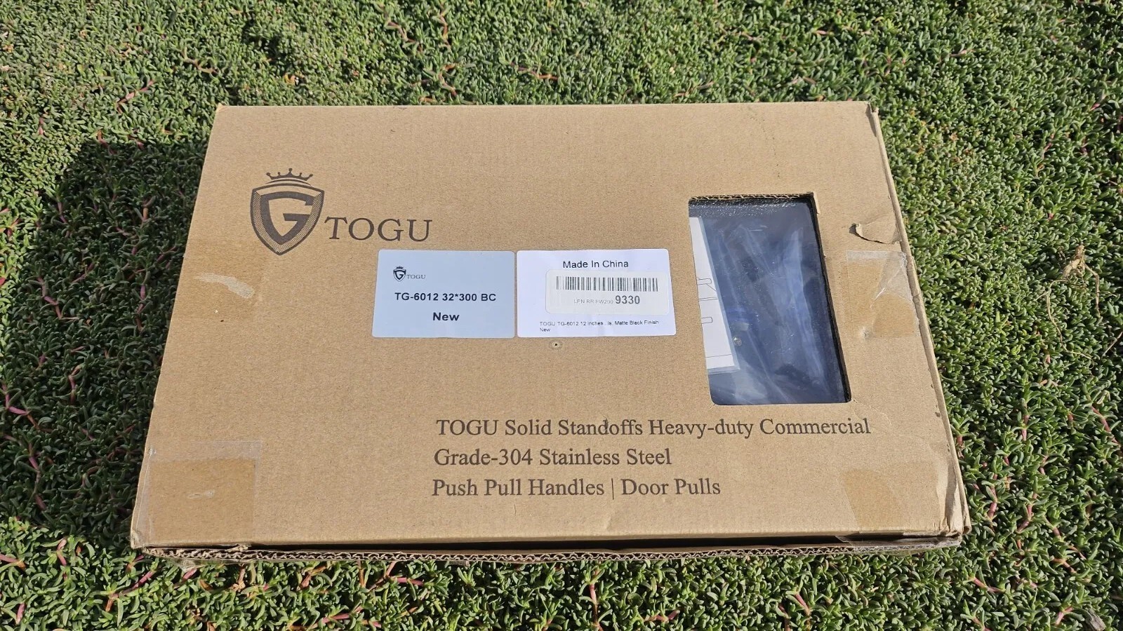 Togu Solid Standoffs heavy Duty TG -6012 12″ Stainless Matte BLACK Door Handles