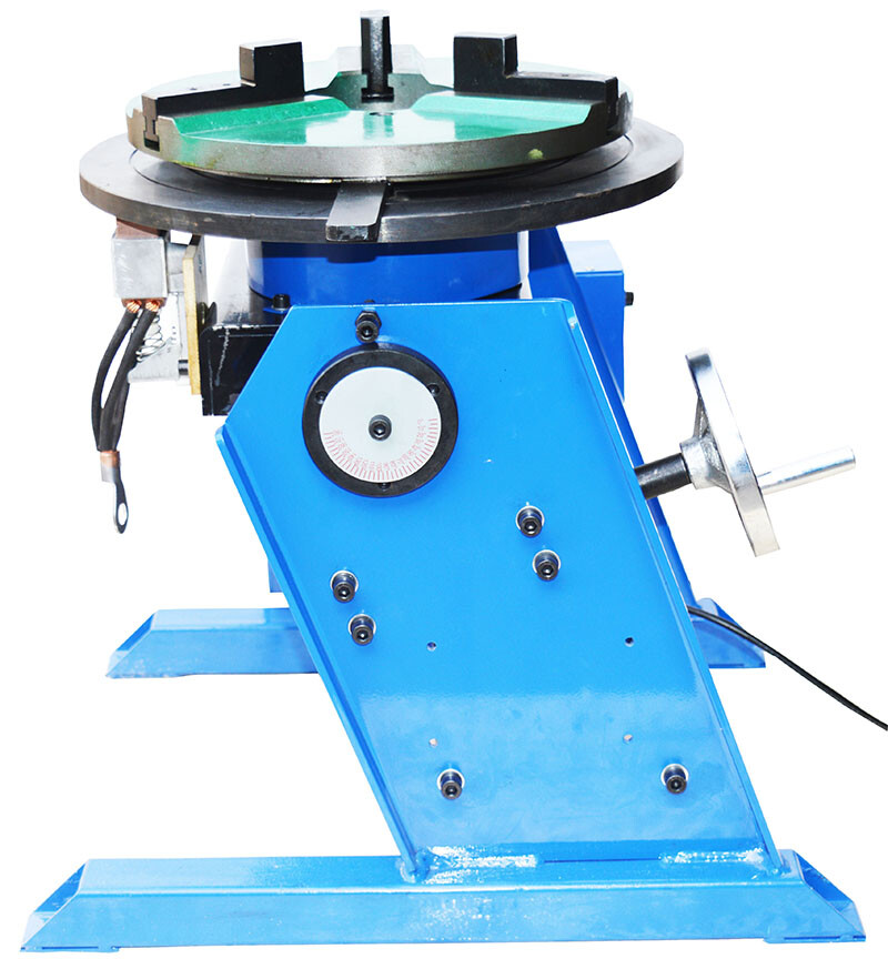 100Kg High Precision Manually Flip Welding Positioner Turntable with 300mm Chuck
