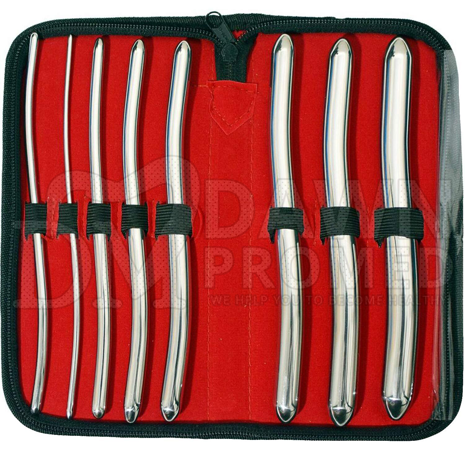 8 Pcs Hegar Dilator Set Uterine Urethral Diagnostic Cervical Sounds German Grade
