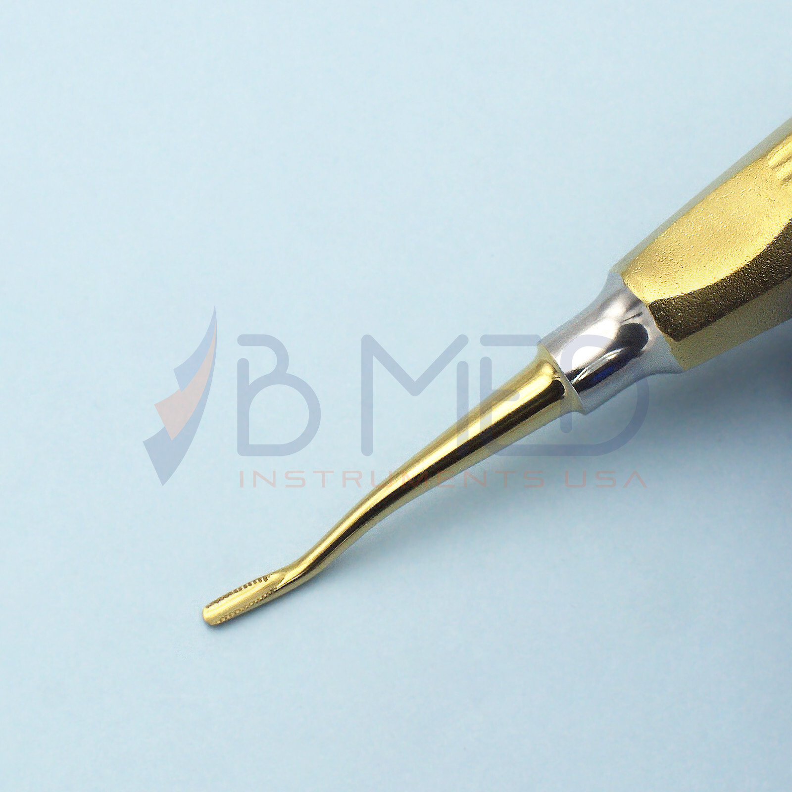 Dental Root Elevator 46R Serrated Titanium Tooth Extraction Oral Surgery