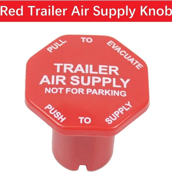 Parking Brake and Trailer Air Supply Mv-3 Knob Yellow & Red Replace 298818 29881