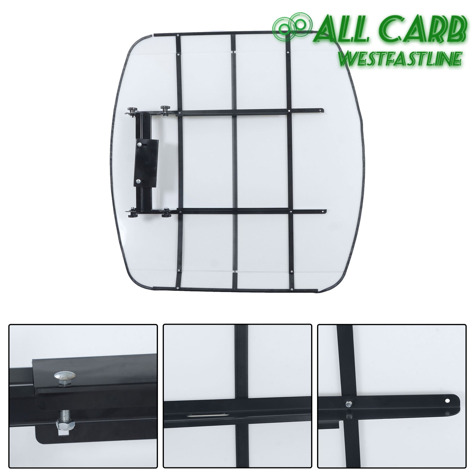 Tuff Top Tractor & Mower Canopy 52″ × 52″ For 2″ x 2″ or 2″ x 3″ ROPS -White