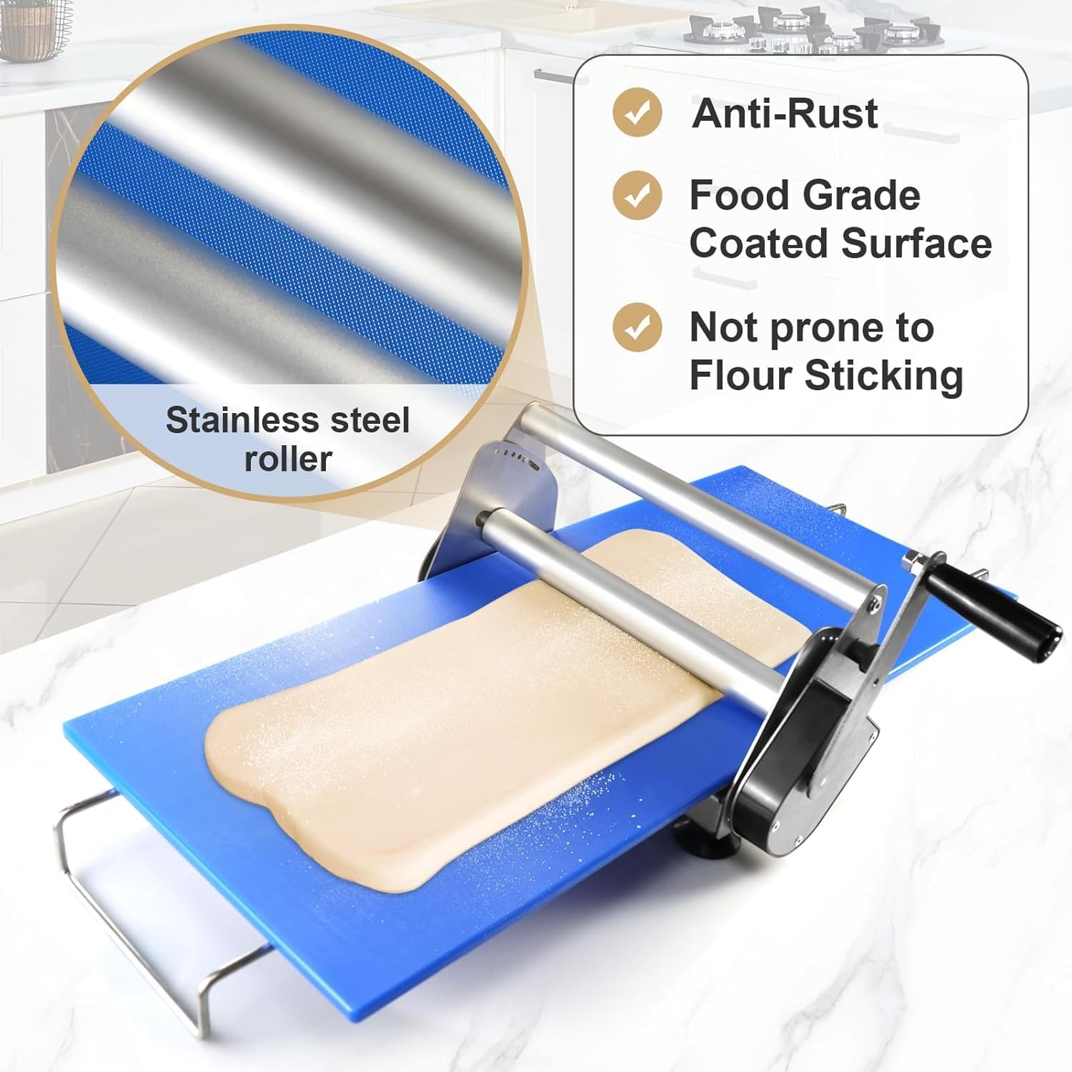 Folding Dough Sheeter with Sheeter Board