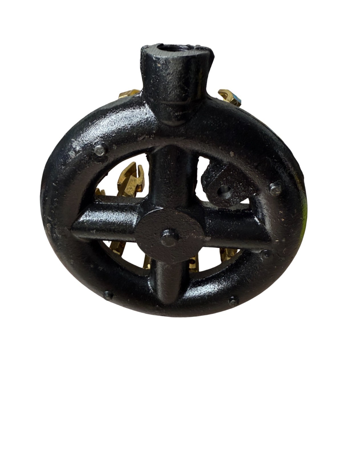 Duck Jet Gas Burner Head – 18 Tip Cast Iron/Brass Commercial Wok Stove