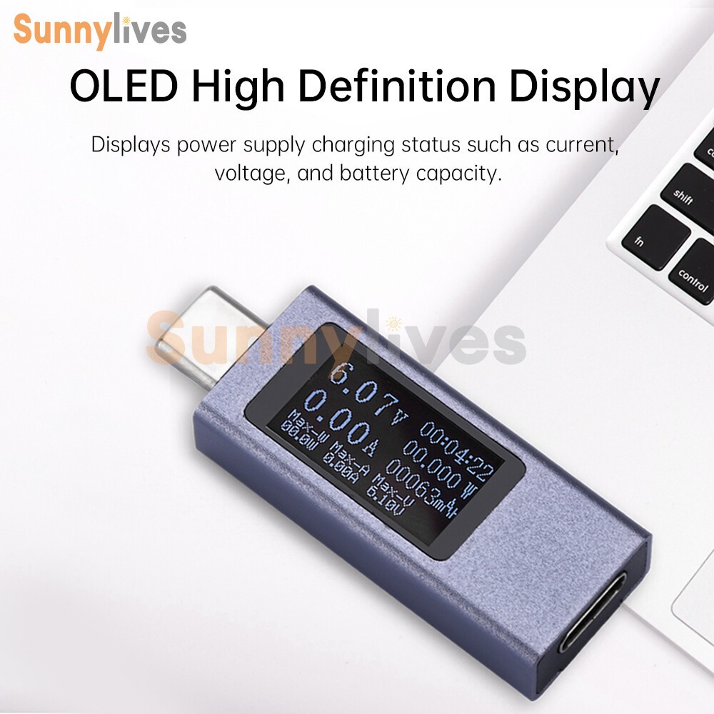 USB Type-C Power Tester Voltage Current Meter USB-C Multimeter DC 4-30V 0-12A US