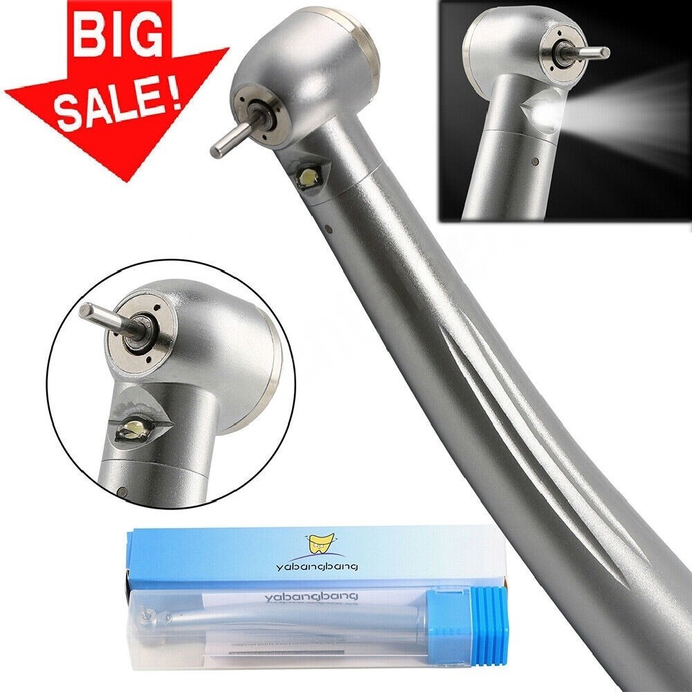 LED Fiber Optic Yabangbang E-generator Dental Handpiece High Speed 4/2Hole -CN