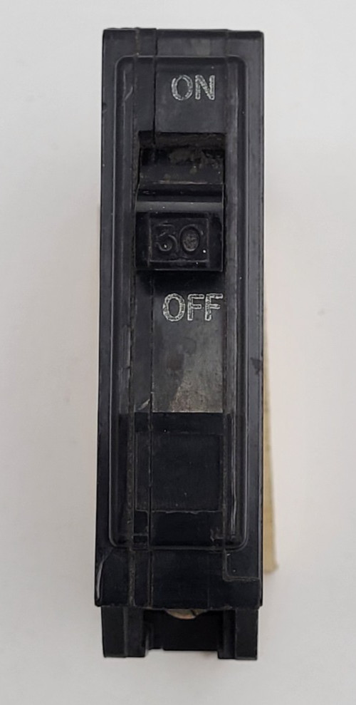 Square D QO130 30 A 1-Pole Long Foot Plug On 120 V Circuit Breaker Type QO USED